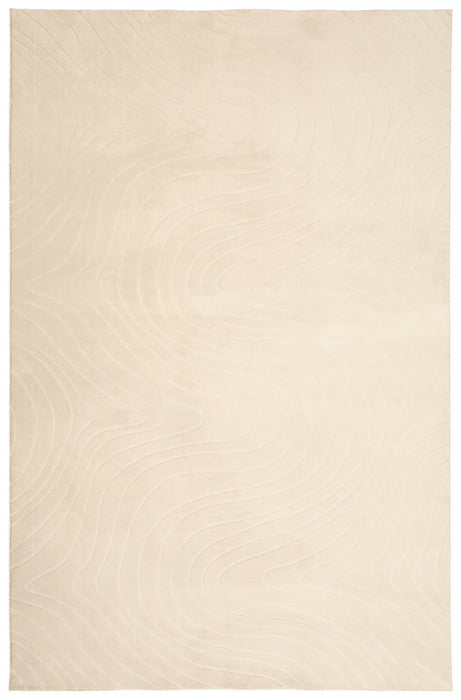Somos Contemporary Cream Washable Rug 9'0\" x 12'0\" Indoor Area Rug