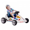 Qaba Go Kart For Kids, 6v Electric Battery Powered Ride-On Car With Music, Light, Horn, For Toddlers Boys Girs 3-5 Years, White