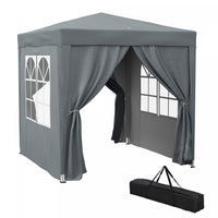 Outsunny 6.6'x6.6' Pop Up Canopy Tent For Outdoor, Garden, Patio, Grey