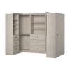 Bestar Versatile 108 W U-Shaped Walk-In Closet Organizer - Linen White Oak