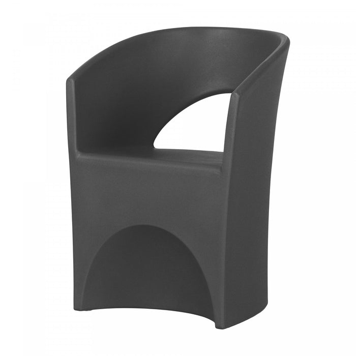 Dalya Patio Chair Dark Gray - South Shore Patio Dining Chair