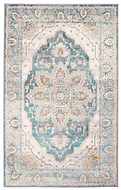 Legacy Teal Area Rug - 5'0" x 8'0"|Carpette Legacy bleu sarcelle - 5 pi 0 po x 8 pi 0 po