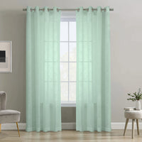 Habitat Boucle Surf Spray Sheer Grommet Curtain Panel - 52 x 108