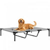 PawHut Elevated Dog Bed, Raised Dog Cot for XL Sized Dogs, Indoor & Outdoor, 48\" x 36\" x 9\", Light Grey