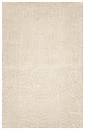 Elion Contemporary Cream Washable Rug 5'0