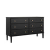 Prepac Lux 6-Drawer Dresser - Black