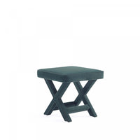 Abigail Mid-Century Modern Upholstered Velvet Accent Bench in Forest Green 