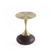 Patchin Modern End Table in Brown and Gold