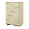 Noah 5-Drawer Chest Bleached Oak - South Shore