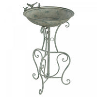 Outsunny Metal Bird Bath For Outdoors, 19.3