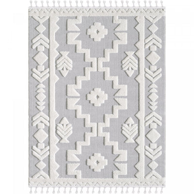 Quinto Tres Moroccan Shag Area Rug - 5'7" x 7'3"|Carpette à poil long Quinto Tres Moroccan - 5 pi 7 po x 7 pi 3 po