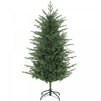 HOMCOM 5 ft Christmas Tree, Full Realistic Ponderosa Fir, Easy Assembly