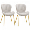 HOMCOM Dining Chairs Set of 2 with Cushioned Backrest