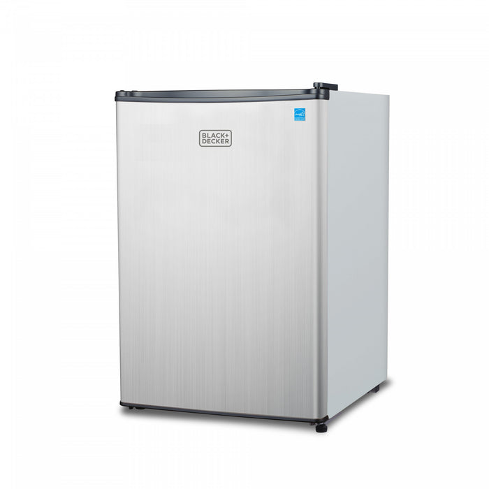 BCRK Series BLACK+DECKER 2.5 Cu. Ft. Compact Refrigerator, BCRK25V, Stainless Look