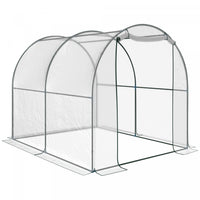 Outsunny 6.6' X 8.2' X 6.6' Dome Tunnel Greenhouse Plant Shed Garden Hot House Growing Tent W/ Roll 