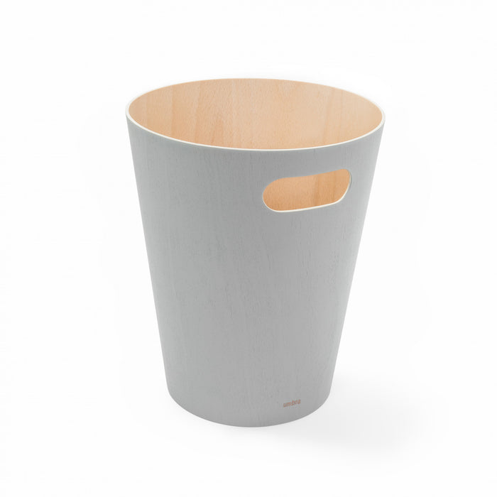 Umbra Woodrow Garbage Bin Trash Can - Grey
