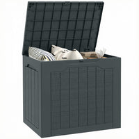 Outsunny 30 Gallon Outdoor Deck Box, Waterproof and UV Resistant Patio Box