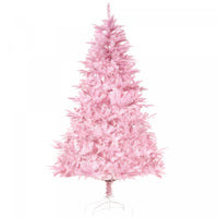 Homcom 5ft Artificial Christmas Tree With Automatic Open For Party Pink