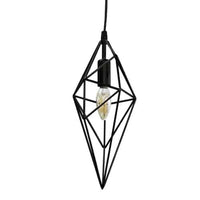 Dainolite Stalactite 1 Light Pendant Black Finish Lamp