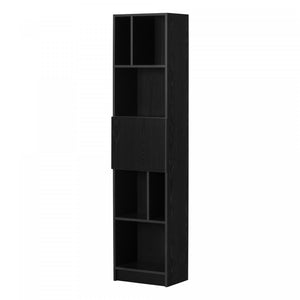 Liora 5-shelf Narrow Bookcase - Black Oak 