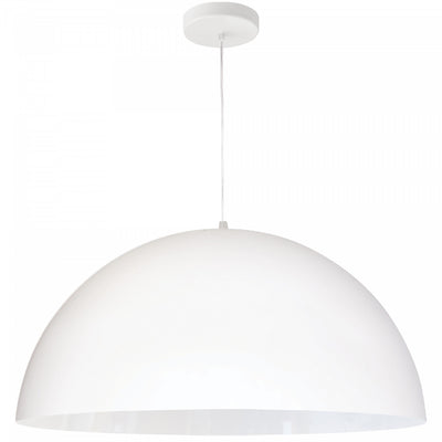 Dainolite Ofelia 1 Light Pendant Large Matte White Lamp|Grand luminaire suspendu Ofelia de Dainolite avec fini blanc mat et 1 ampoule