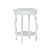 Rainbow Chairside Table - White