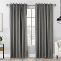 Baxter Silver Back Tab Curtain Panel - 52