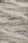 Briar Contemporary 5'1\" x 7'7\" Area Rug in Grey Indoor Area Rug