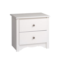 Monterey 2-Drawer Nightstand - White