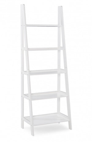 Acadia Ladder Bookcase - White