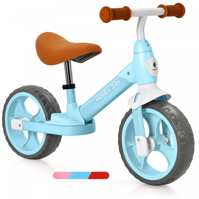 Honey Joy Kids Balance Bike Toddler Training Bicycle W/ Feetrests For 2-5 Years Old Blue
