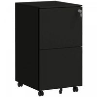 Vinsetto 2-drawer Vertical Filing Cabinet For Letter A4 Legal Size