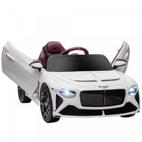 Aosom 12v Electric Powered Ride-On Car With Butterfly Doors, 3.1 Mph Kids Ride-on Toy For Boys And G