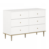 Dylane 6-Drawer Dresser - Pure White