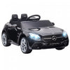 Aosom 12v Kids Electric Powered Ride-On Car With Parent Remote Control Two Motors Music Lights Suspension Wheels For 3-6 Years Black