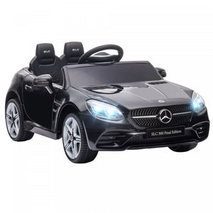 Aosom 12v Kids Electric Powered Ride-On Car With Parent Remote Control Two Motors Music Lights Suspension Wheels For 3-6 Years Black
