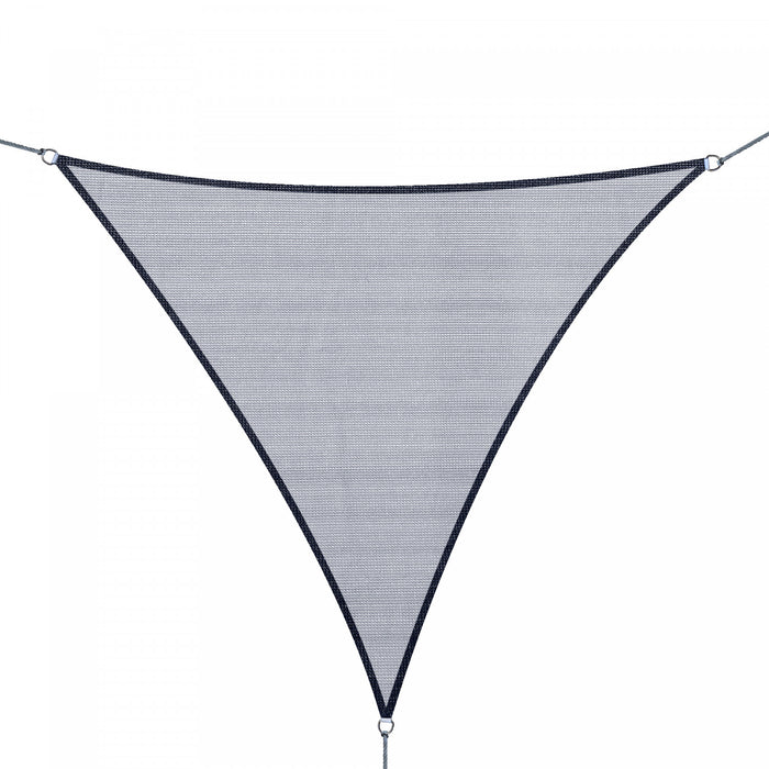 Outsunny Triangle 12' Canopy Sun Sail Shade Garden Cover Uv Protector Outdoor Patio Lawn Shelter With Carrying Bag, Grey