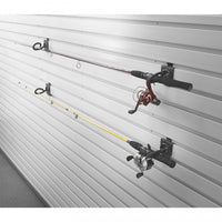 Gladiator Fishing Rod Hook Garage Storage - Granite