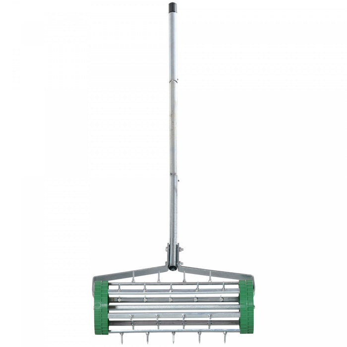 Outsunny Manual Lawn Aerator with Adjustable Handle, Aerator Lawn Tool for Soil Aeration, Grass Aerator for Lawn, Yard, Garden