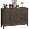 HOMCOM Sideboard Buffet Cabinet w/ Drawers and Shelves, Farmhouse Sideboard