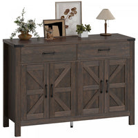 HOMCOM Sideboard Buffet Cabinet w/ Drawers and Shelves, Farmhouse Sideboard