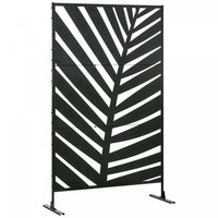 Outsunny Metal Privacy Screen W/ Expansion Screws Outdoor Divider