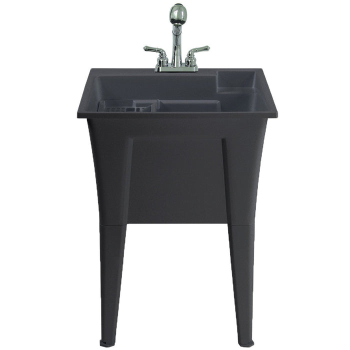 Palary Laundry Tub Accent Cabinet - Black