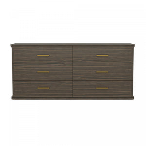 Clifford Traditional Dresser in Walnut (6-Drawer)