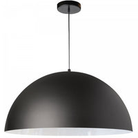 Dainolite Ofelia 1 Light Pendant Large Matte Black/White Lamp
