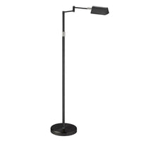 Dainolite LED Swing Arm Floor Lamp 9w Black Finish
