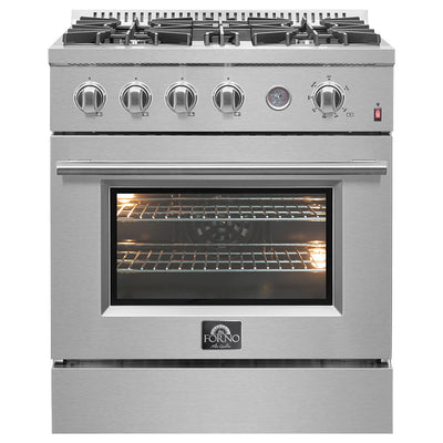 Forno Marco 30-inch Gas Range Stainless Steel, 4.32 cu.ft. -FFSGS6277-30 | Cuisiniere a gaz Marco 30 pouces en acier inoxydable, 4,32 pi³ – FFSGS6277-30