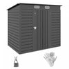 Outsunny 6 X 4ft Metal Garden Storage Shed With 2 Vents