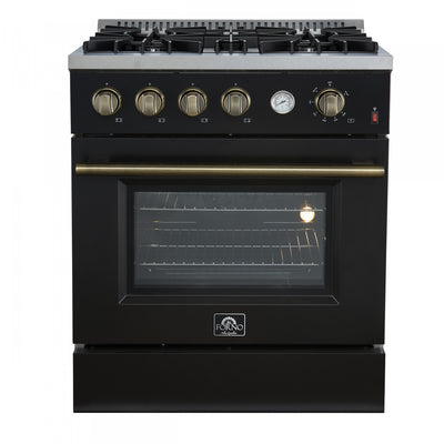 Forno Marco 30-inch Gas Range Black ,4.32 cu.ft - FFSGS6277-30BLK | Cuisiniere a gaz Marco 30 pouces noire, 4,32 pi³ – FFSGS6277-30BLK