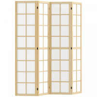 Homcom 4 Panel Room Divider, 5.6 Ft Folding Privacy Screen For Home Office